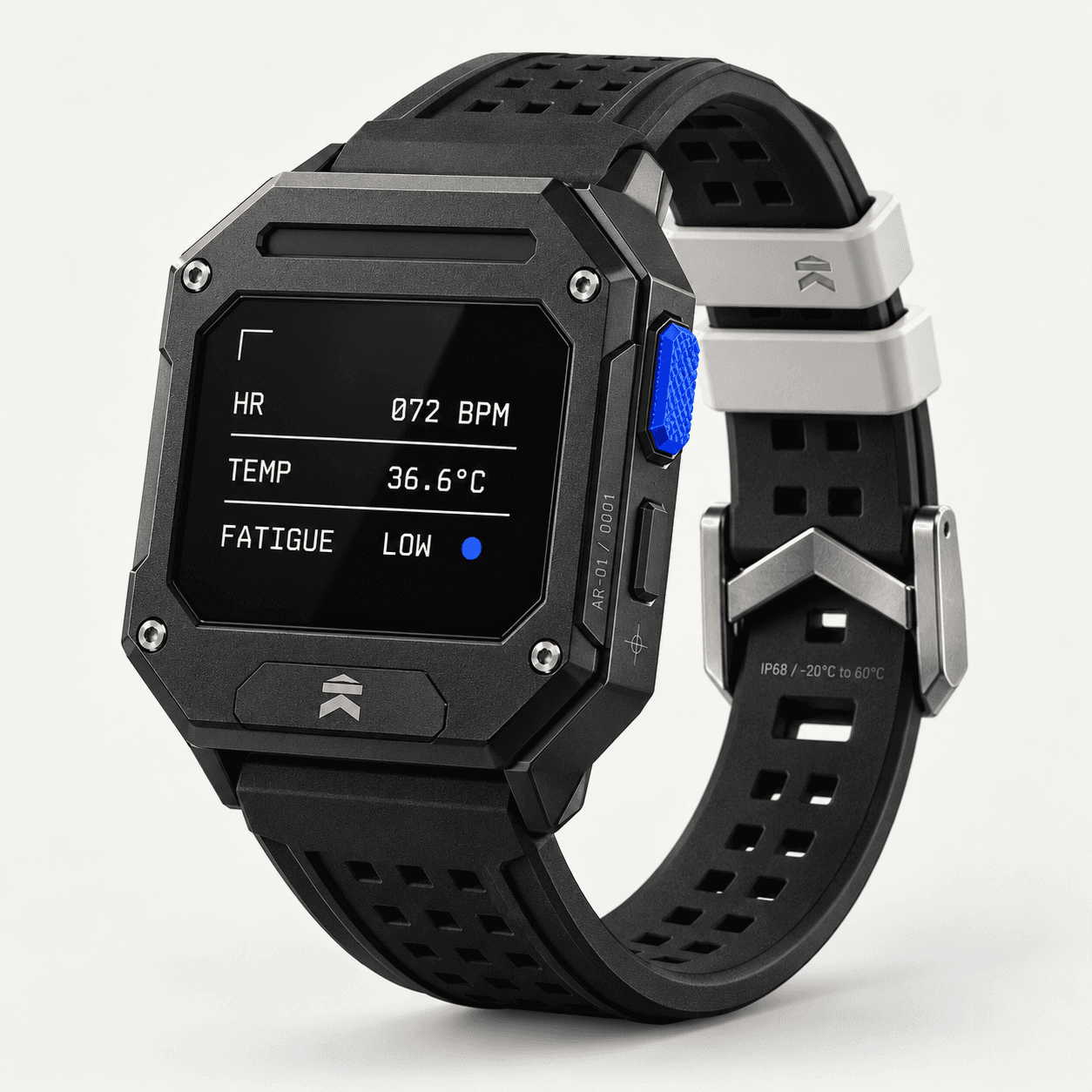 Front view of the demo wrist device